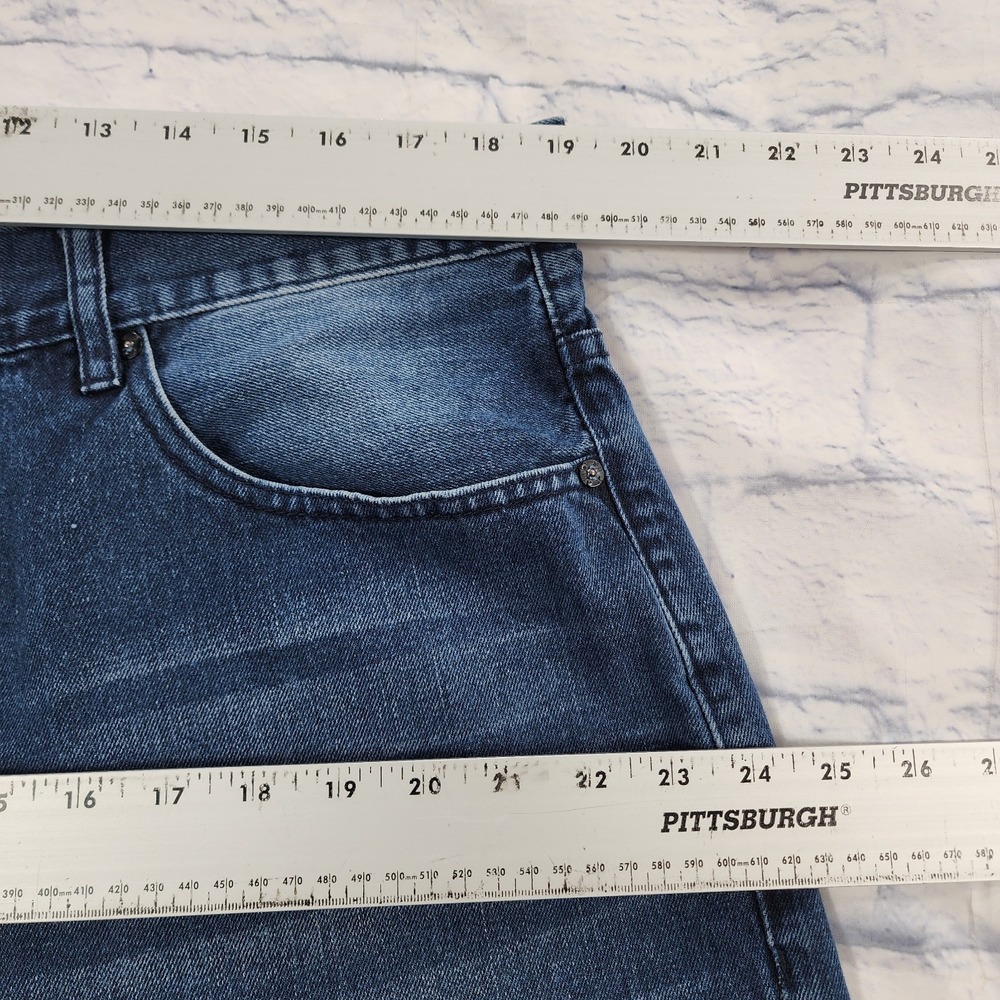 Sean John Jeans MENS 38X33 Tall Blue Baggy Wide Leg Hip Hop Skater VINTAGE Y2K - Picture 5 of 11
